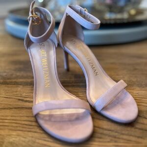 Stuart Weitzman Blush Pink Heeled Sandals
